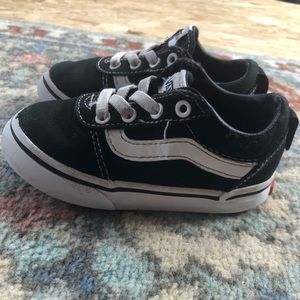 Well loved, slip-on toddler vans size 6